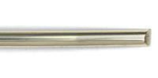 Picture of Red Brass Half Round Wire, 8ga/.128", 5ft Coil