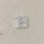 Picture of Sterling Silver Roman Letter "B" - 1/4 Inch, 24ga
