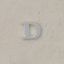 Picture of Sterling Silver Roman Letter "D" - 1/4 Inch, 24ga