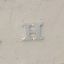 Picture of Sterling Silver Roman Letter "H" - 1/4 Inch, 24ga
