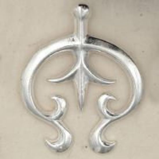 Picture of Sterling Silver Sand Cast Naja #2, 2" x 2-1/2"