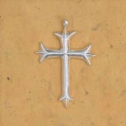 Picture of Sterling Silver Sand Cast Cross #1, 38x57mm
