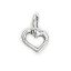 Picture of Sterling Silver Heart Outline Charm 7mm