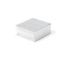 Picture of Silver Cotton Filled Gift Box 3 1/2 x 3 1/2 x 1 1/2 Inch