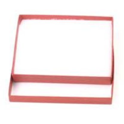 Picture of Brick Red Cotton Filled Gift Box 5 1/4 x 3 3/4 x 7/8 Inch
