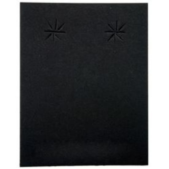 Picture of Black Earring Card, 2-3/8" x 3", Sold per pkg of 100