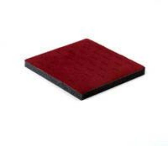 Picture of Enchanted Burgundy Flocked Foam Ring Display Tray Insert, 36 Staggered Ring Slots, 7-3/4" L x 6-3/4" W x 5/8" D, Sold individually, Made in the USA