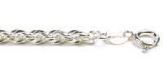 Picture of Sterling Silver French Rope Chain 18 Inch x 3mm