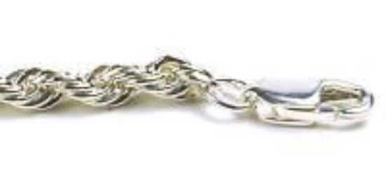Picture of Sterling Silver French Rope Chain 24 Inch x 4mm