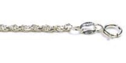 Picture of Sterling Silver French Rope Die Cut Chain 20 Inch x 1.7mm