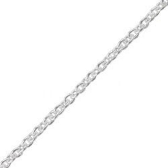 Picture of Sterling Silver Round Cable Chain 22 Inch x 1.30mm