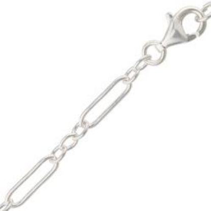 Picture of Sterling Silver Long And Short Chain 24 Inch x 3.3mm