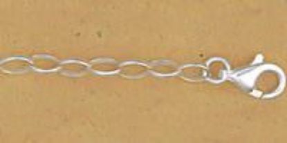 Picture of Sterling Silver Oval Rolo Chain 24 Inch x 3mm