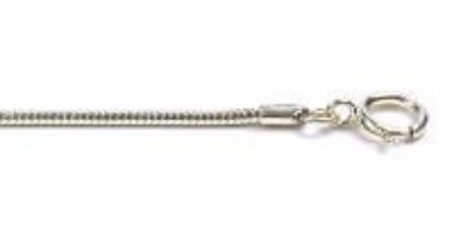 Picture of Sterling Silver Snake Round Chain 20 Inch x 1.2mm