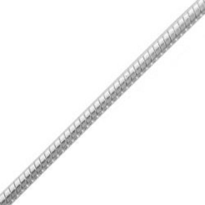 Picture of Sterling Silver Snake Round Chain 24 Inch x 1.2mm