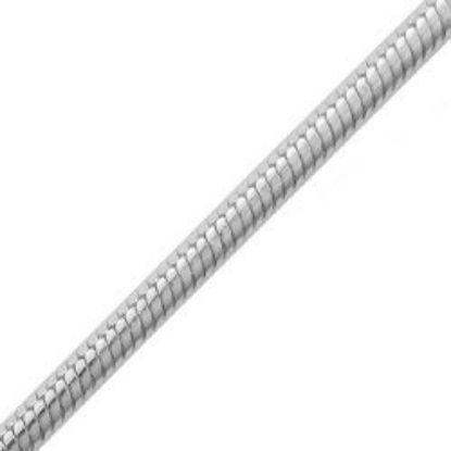 Picture of Sterling Silver Snake Round Chain 24 Inch x 1.6mm