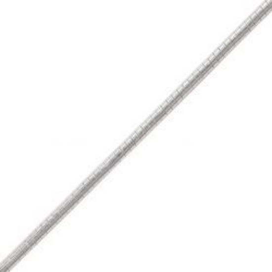 Picture of Sterling Silver Round Omega Chain 18 Inch x 1mm