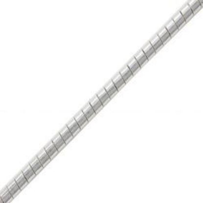 Picture of Sterling Silver Round Omega Chain 18 Inch x 1.5mm