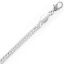 Picture of Silver Plated Flat Curb Chain 4.2mm 20". IMPORTED ECONOMY QUALITY CHAINS: DUE TO THE PRICE, THIS ITEM VARIES IN LENGTH AND SIZE, NO REFUNDS OR EXCHANGES.