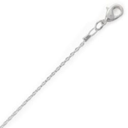 Picture of Silver Plated Cable Chain 1.5mm 18". IMPORTED ECONOMY QUALITY CHAINS: DUE TO THE PRICE, THIS ITEM VARIES IN LENGTH AND SIZE, NO REFUNDS OR EXCHANGES.