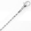Picture of Silver Plated Diamond Twist Chain 2mm 18". IMPORTED ECONOMY QUALITY CHAINS: DUE TO THE PRICE, THIS ITEM VARIES IN LENGTH AND SIZE, NO REFUNDS OR EXCHANGES.