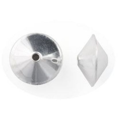 Picture of Sterling Silver Plain Dome Seam Beads 12mm<br />10 Beads