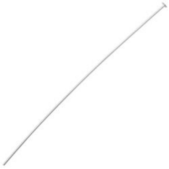 Picture of Sterling Silver Head Pins, 2" x 0.02"/24 Gauge Wire, Sold per pkg of 10