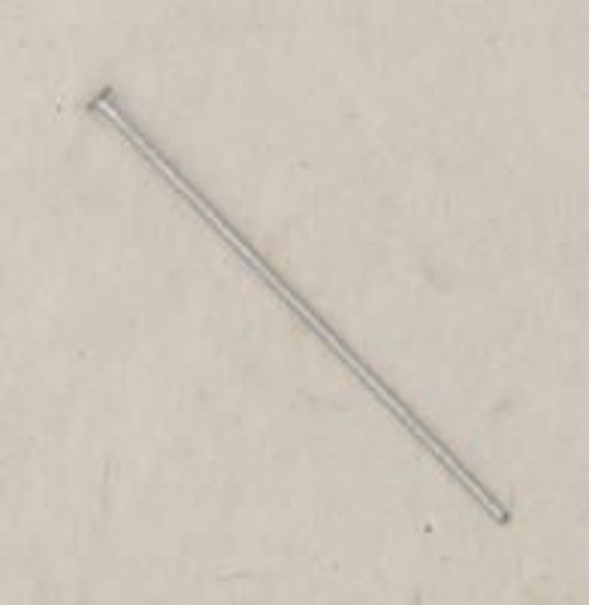 Picture of Nickel Plated Head Pins, 1-1/2" x 0.028", Sold per pkg of 10
