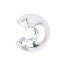 Picture of Beadalon Silver Plated Crimp Cover 3mm <br />20 Pieces
