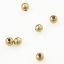 Picture of Gold Plated Plain Beads 2mm 0.032" Hole<br />100 Beads