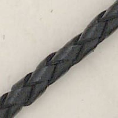 Picture of Black Vinyl Bolo Cord, 4 Ply, 42" Length, Approx. 4-4.5mm Thick
