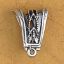 Picture of Sterling Silver Filigree Pinch Bail 15x10mm