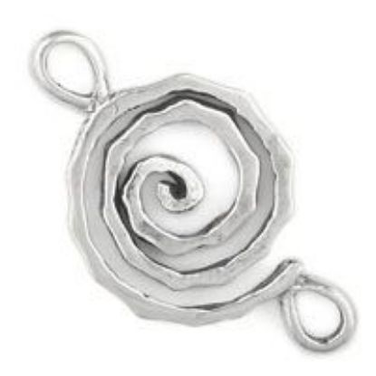 Picture of Sterling Silver Spiral Connector Link 12mm