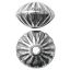 Picture of Sterling Silver Oxidized Corrugated Rondelle Beads, 7mm, I.D. 1.6mm