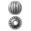 Picture of Sterling Silver Corrugated Round Beads 3mm, I.D. 1mm, 10 Beads