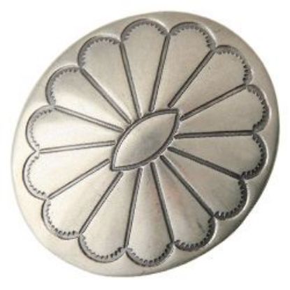Picture of Nickel Silver Pearl Concho w/ Screw 29x34mm