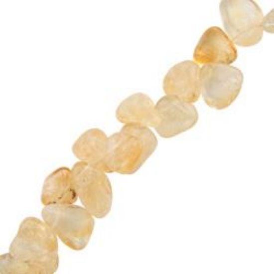 Picture of Citrine Drop Chip Beads 16" Strand