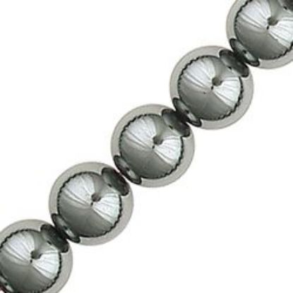 Picture of Hematine Round Beads 8mm, 16" Strand