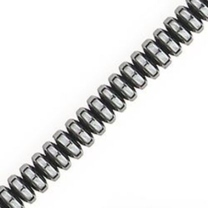 Picture of Hematine Rondelle Bead 4mm, 16" Strand