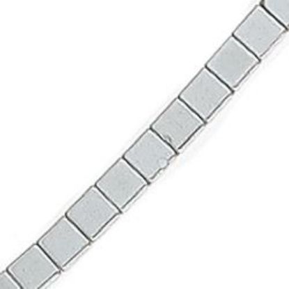 Picture of Hematine Cube Bead 3mm, 16" Strand