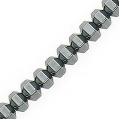 Picture of Hematine 18 Sided Faceted Bead 4mm 16" Strand