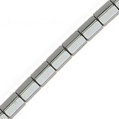 Picture of Hematine Hexagon Bead 3x5mm 16" Strand