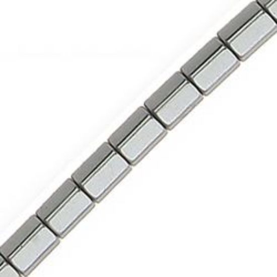 Picture of Hematine Hexagon Bead 3x5mm 16" Strand