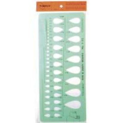 Picture of Plastic Teardrop T-52 Template, 4-1/4" x 9-3/4"