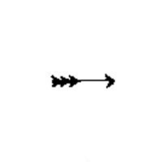 Picture of Steel Stamp, #1 Arrow, 1/4"