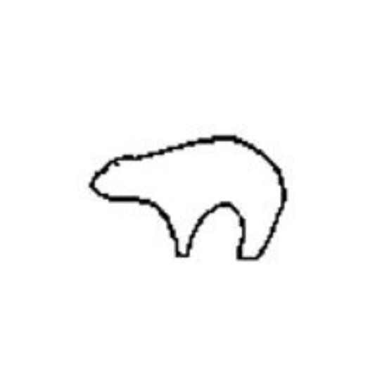 Picture of 1/4" Stamp #14 Bear