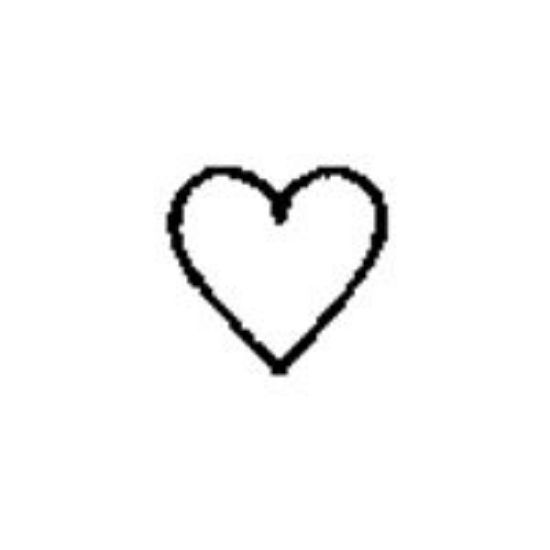 Picture of 1/4" Stamp #M1 Heart