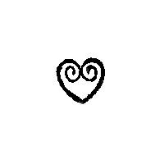 Picture of Stamp WM2 Heart double loop