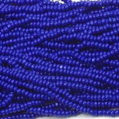 Picture of Size 13 Cut Czech Seed Bead, Medium Royal Blue (#260), Sold by the Hank