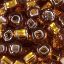 Picture of Size 6 Japanese Seed Beads, Silver-Lined Brown (#5), Apporximately 25 Grams